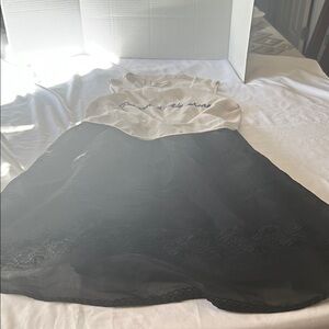 Elegant Black and White Midi Dress